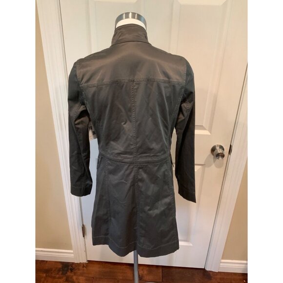 Eileen Fisher Gray Long Zip-Up Jacket, Size XS - Picture 6 of 7